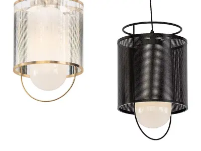 KIOTO modern pendant light gold 3D model