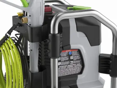  Portable Pressure Washer for Patio and Car Use Gray 