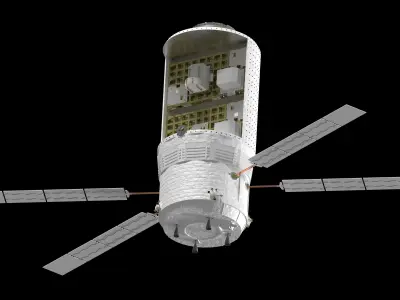 Automated Transfer Vehicle - Unpressurized Logistics Carrier 3D model