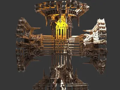 Cathedral kingdoms tower 1 3D model