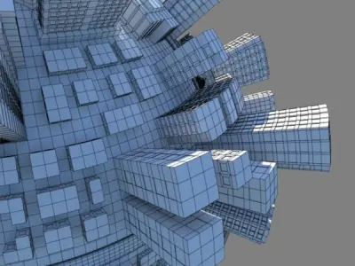 Cartoon City 3D model