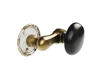 Antique Door Handles Set 3D model