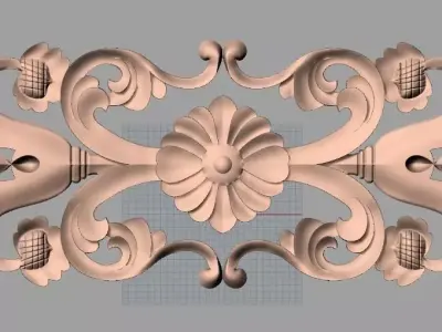 Woodworking CNC Router 3D Relief STL models used for artcam E430 3D model