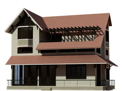 Semi Detached House 3D model