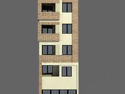 exterior building 3D model buy