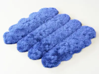 Skin of merino blue 3D model