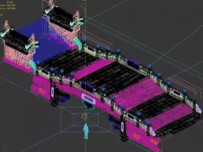 Peach Blossom Island - Tianshui Bridge 28 3D model