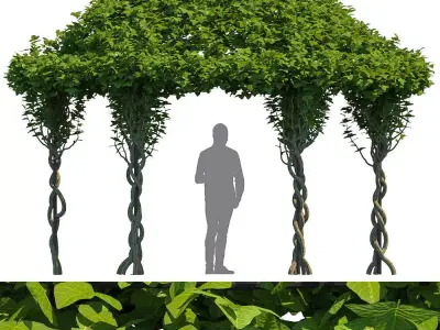 Gazebo Greenery 3D model
