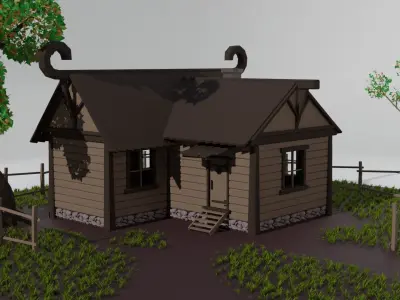 North House  3D model Low-poly 3D model