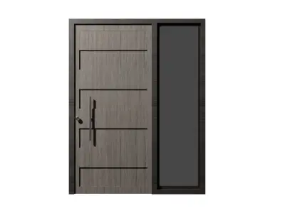 modern door Free low-poly 3D model