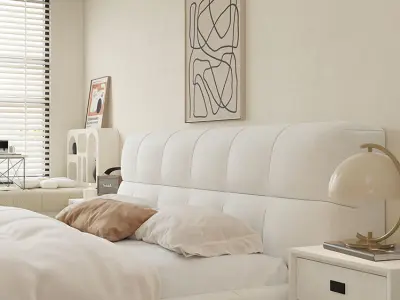 Comfortable bedroom interior scene  3D model shop