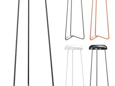 Vesoi Trepie floor lamp  Low-poly 3D model