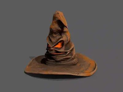 Halloween Hat Low-poly 3D model