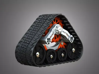 Toolcat UW56 Crawlers 3D model