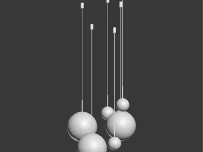 Mirror Ball Pendants Tom Dixon 3D model