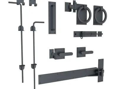 Gate Hardware Kit 3D model