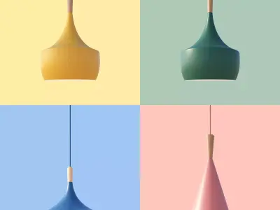 Hanging lamp Yodeng 3D model