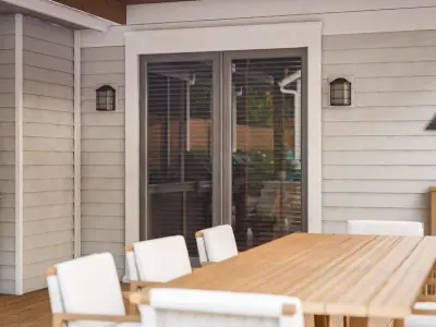 Boone Oil Rubbed Bronze Glass Outdoor Wall Lantern 3D model