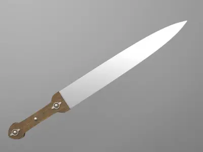 Old Sword Low-poly 3D model