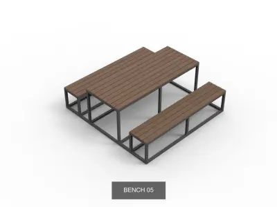 BENCH COLLECTION n 3D Model Pack