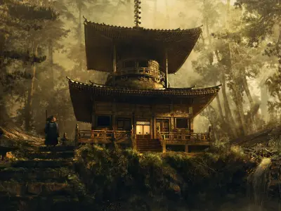 Japanese Temple Pack  3D model