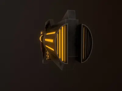 SCI-FI  ENERGY WEAPON Low-poly 3D model