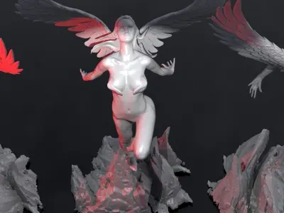 Sea Goddess statue  3D model