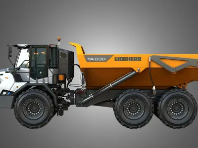 TA230 Litronic Articulated Dump Truck 3D model