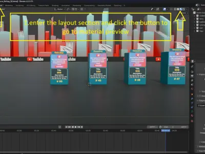 3d Comparison Video Template Low-poly 3D model