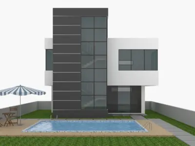 Modern House 3D model 53