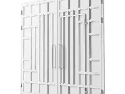 Gate black hi tech 3D model