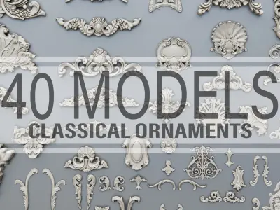  40 baroque ornaments 