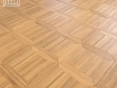 Parquet - Laminate - Wooden floor Low-poly 3D model 8