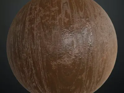 Modern Blue Stained Wood Geometric Mosaic PBR Seamless Texture