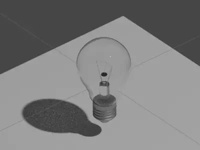 light bulb Low-poly 3D model