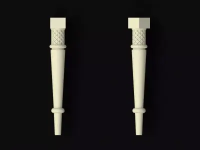 leg High quality 3d models for processing on a cnc machine 3D model order