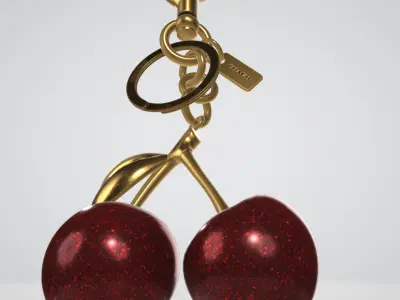 Coach Cherry Bag Charm 3D model