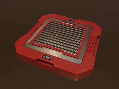 Painted Hatch Low-poly 3D model