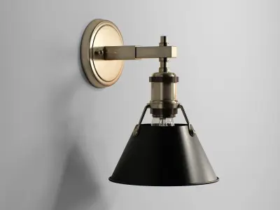 Shades of Light Truncated Cone Shade Sconce 3D model