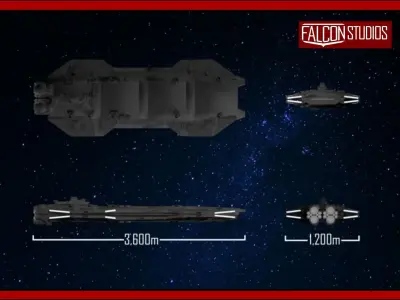 UNSF Fleet 3D model