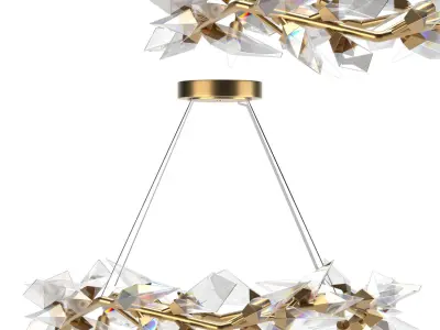 Fine Art Foret 34 inch Round Pendant 3D model