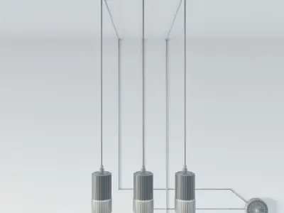 WIREFLOW FREEFORM 0363 LED SUSPENSION LAMP  3D model