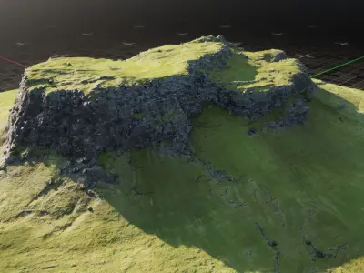 Iceland Mountain 1 3D model