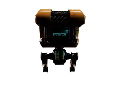 Sci-Fi Industrial Maintenance Robot- PBR Game Ready Low-poly 3D model