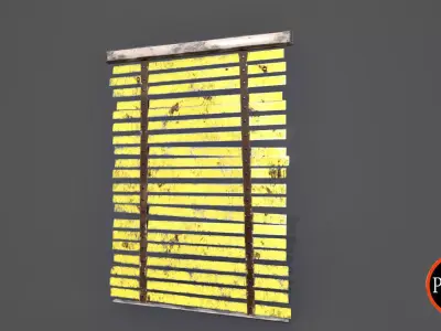 Window Blinds-Version 01 Low-poly 3D model