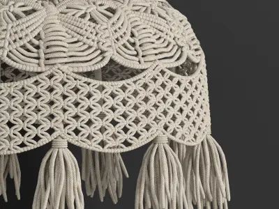 MACRAME CHANDELIER 06 3D model