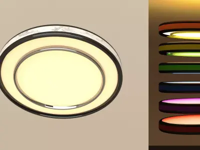 Ceiling lamp 3D model 10