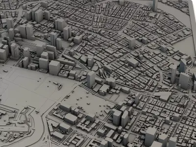 Tokyo City Japan 3D Model Printable Urban Landscape 3D print model