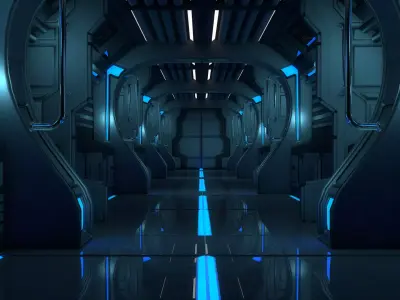 Sci Fi Corridor 3D model