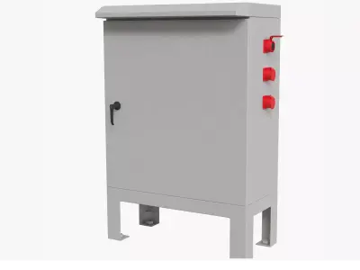 Outdoor electric box detailed 3D model